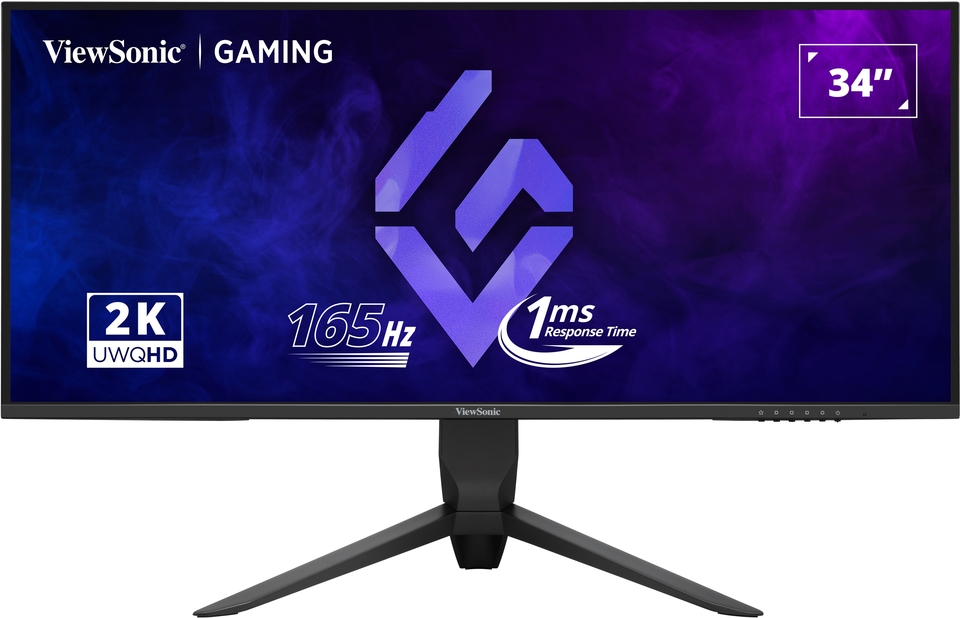 ViewSonic VX3480-2K-PRO 34” 165Hz UWQHD Gaming Monitor - ViewSonic